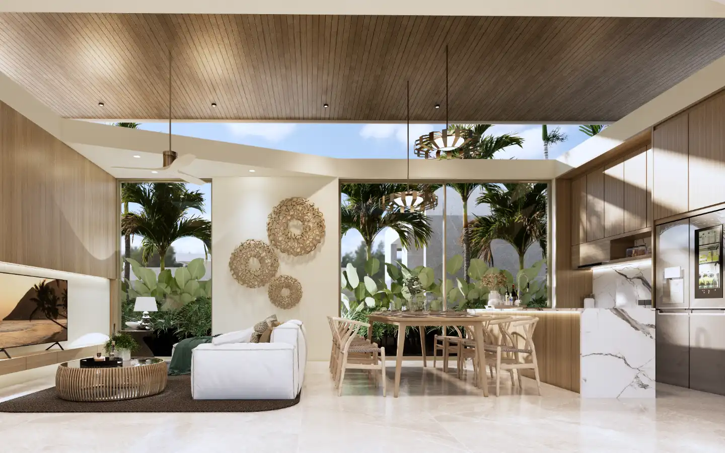 Interior view of 3 Bedroom Pool Villa for Sale in Aileen Villas Phase 6, Naithon