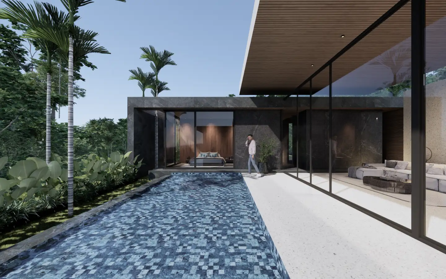 Interior view of 2 Bedroom Pool Villa for Sale in Aileen Layan - Type C