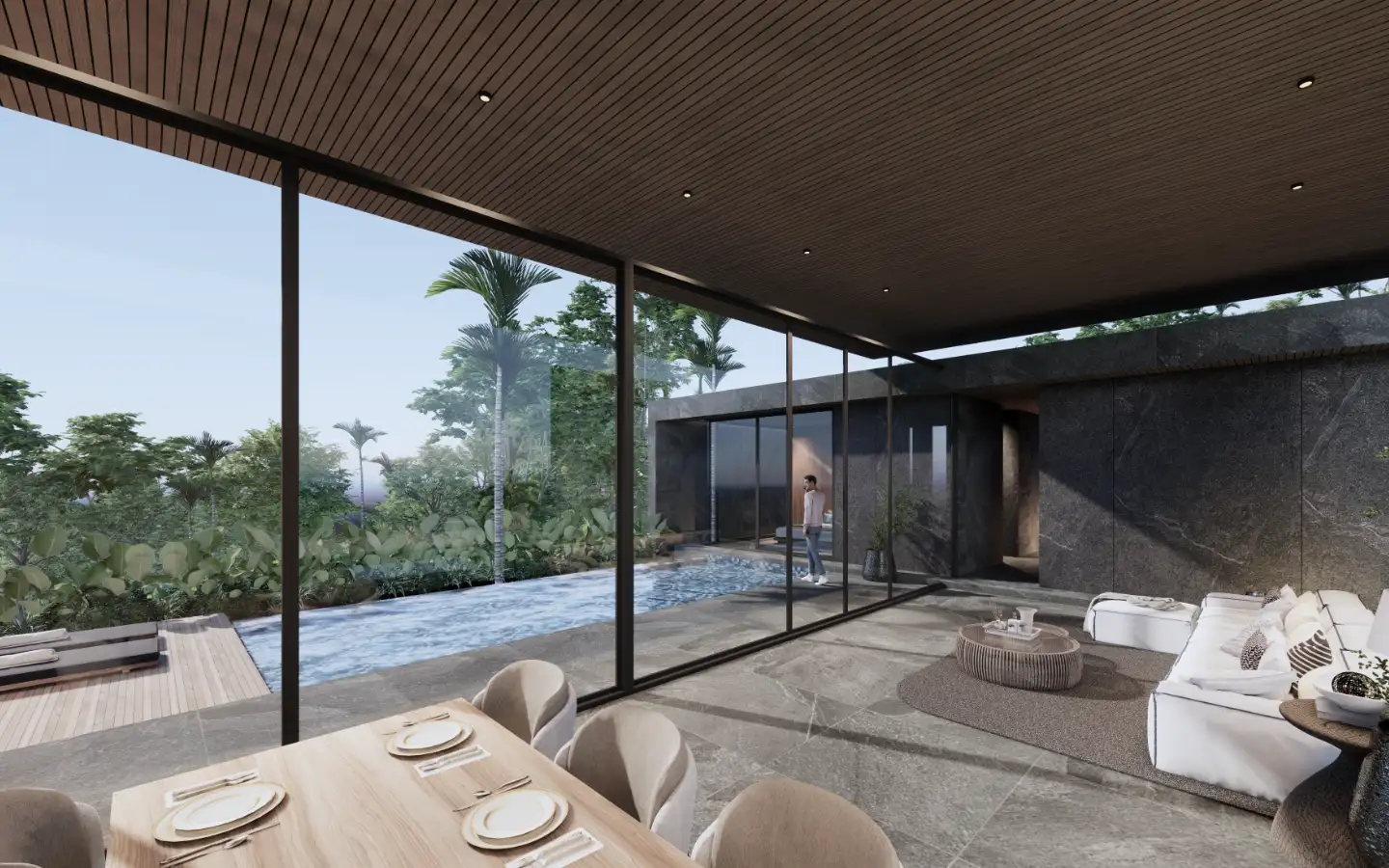 Interior view of 2 Bedroom Pool Villa for Sale in Aileen Layan - Type C