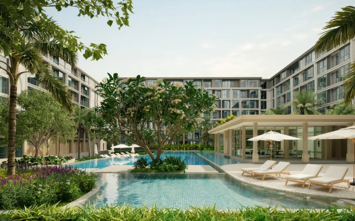 Interior view of 1 Bedroom Condo for Sale in The Ozone Signature Condominium, Bangtao - Type A