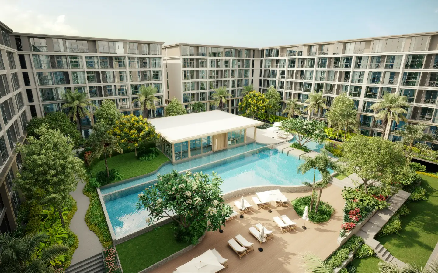 Interior view of 1 Bedroom Condo for Sale in The Ozone Signature Condominium, Bangtao - Type B