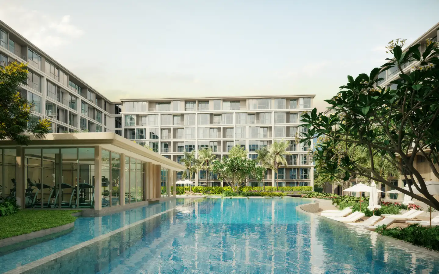 Interior view of 2 Bedroom Condo for Sale in The Ozone Signature Condominium, Bangtao