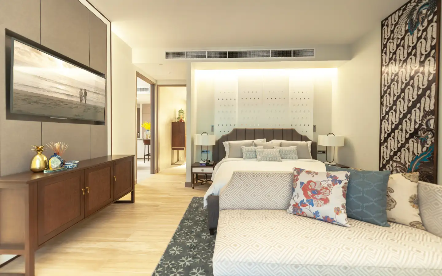 Interior view of Beachfront Luxury 2-Bedroom Sea View Condo in Angsana Oceanview Residences