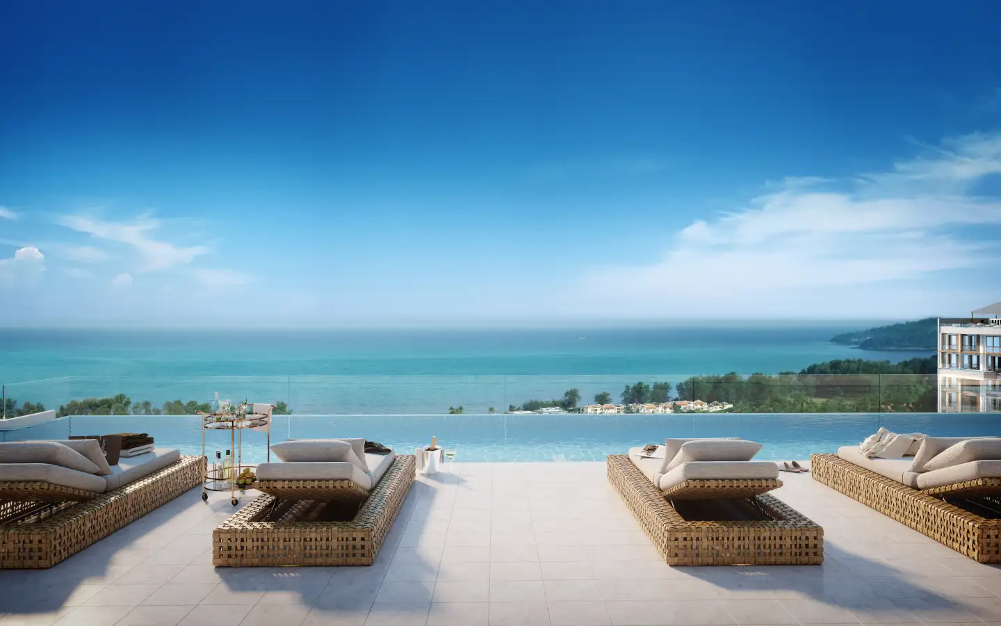 Beachfront Luxury 2-Bedroom Sea View Condo in Angsana Oceanview Residences