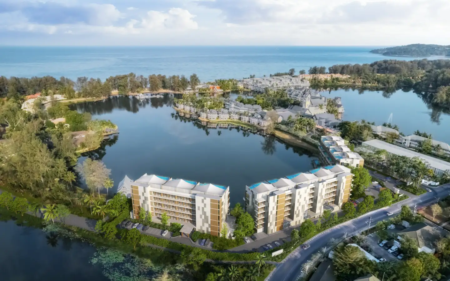 Interior view of Beachfront 2 Bedroom Sea View Penthouse for Sale in Angsana Oceanview Residences