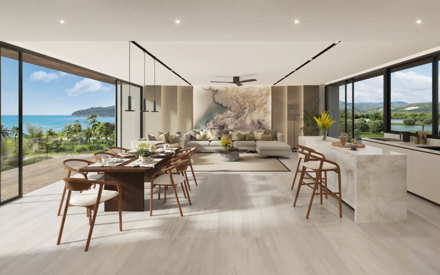 Exterior view of Beachfront 3-Bedroom Beach Terrace Villa in Banyan Tree Grand Residences, Layan - Type B