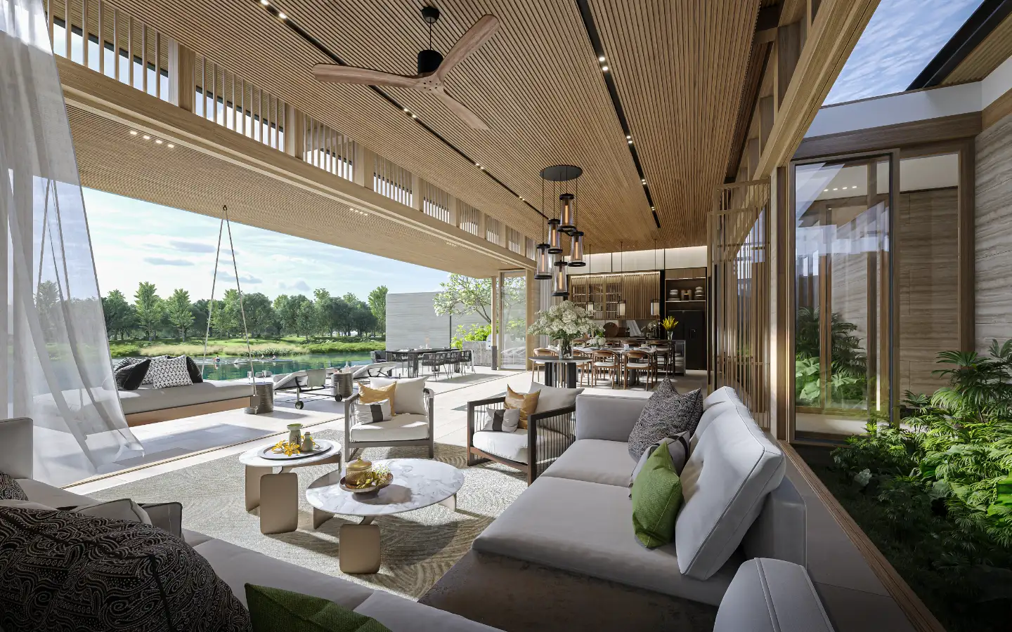 Interior view of Beachfront 5-Bedroom Villa for Sale in Banyan Tree Grand Residences Lagoon Pool Villas