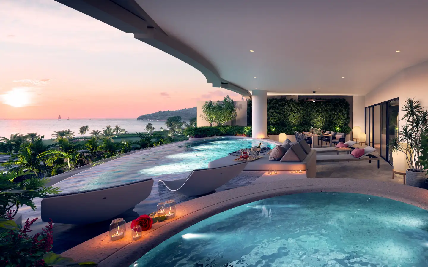 View from Beachfront Luxury 3-Bed Sea View Banyan Tree Grand Residences - 1st Floor