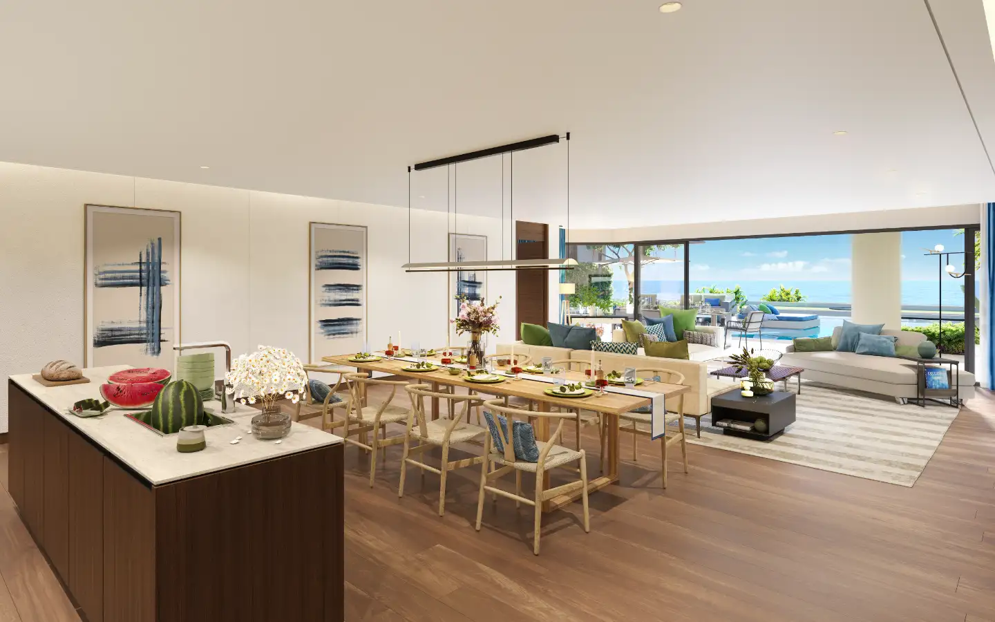 View from Beachfront 3-Bedroom Sea View Banyan Tree Grand Residence in Layan - 3rd Floor