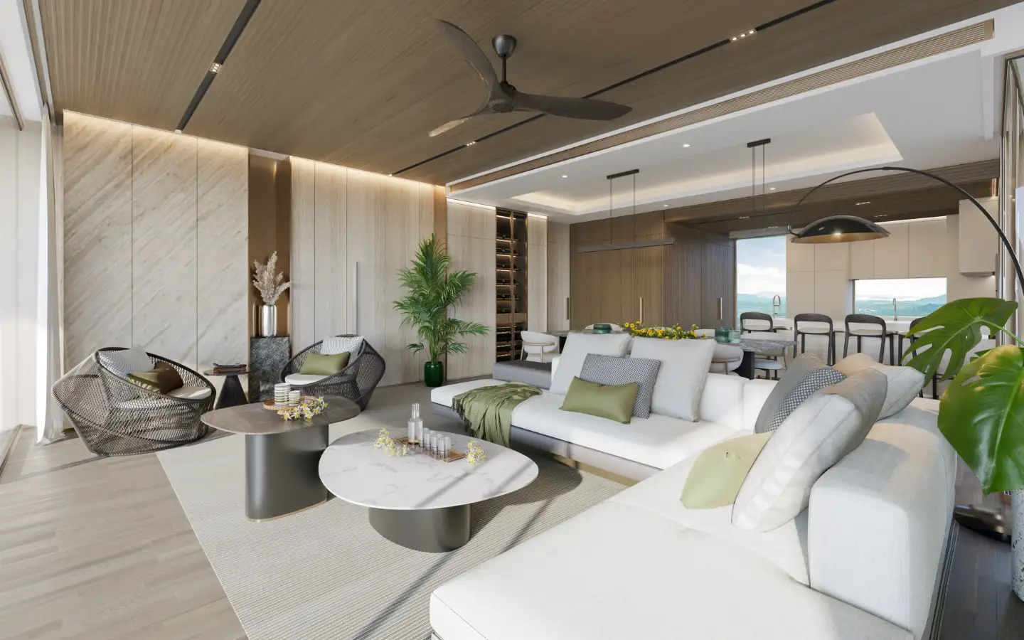Exterior view of Luxury Beachfront 3-Bedroom Triplex in Banyan Tree Beach Residences in Layan