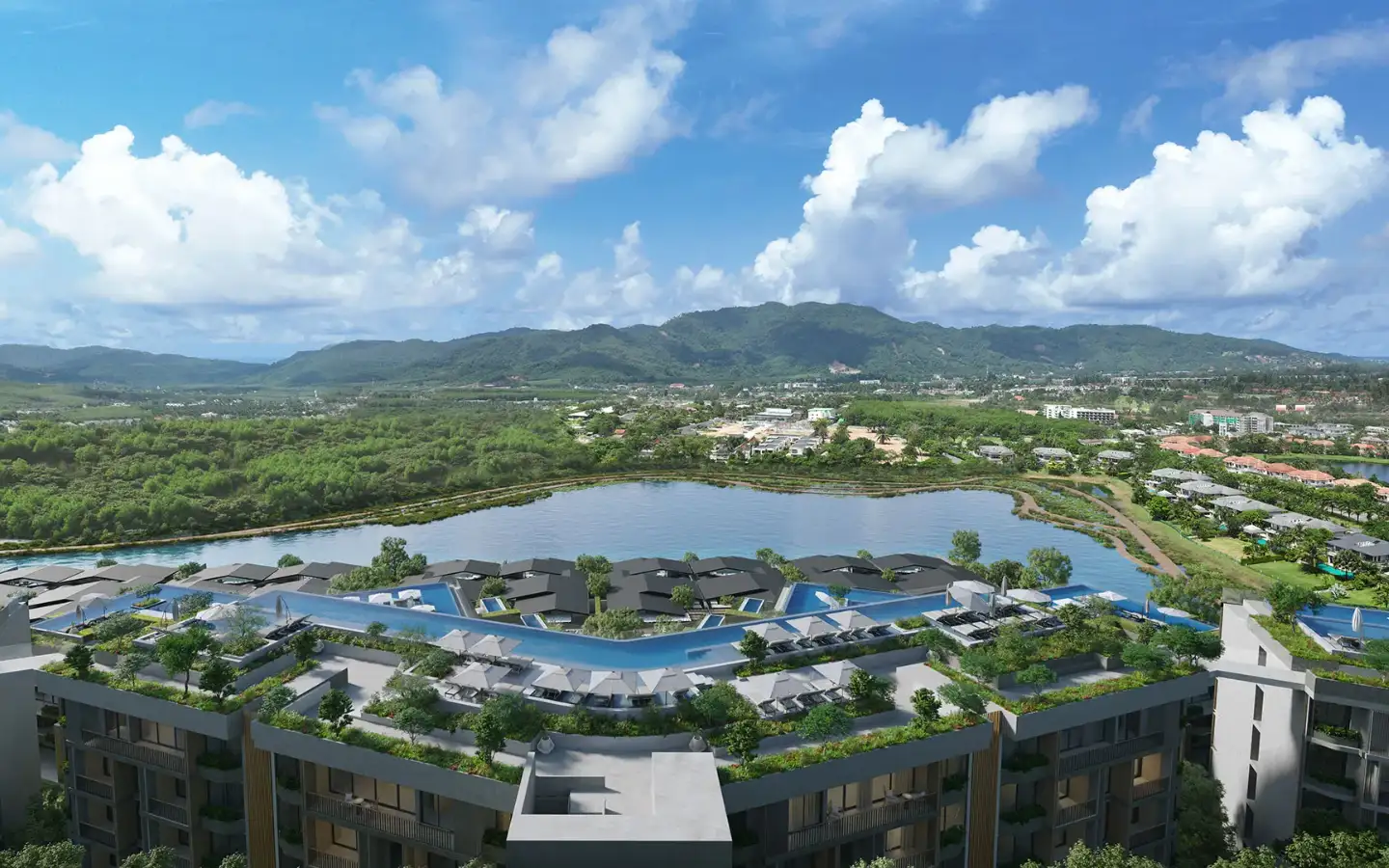 View from 1-Bedroom Laguna Lakelands Lakeview Residences - 1B
