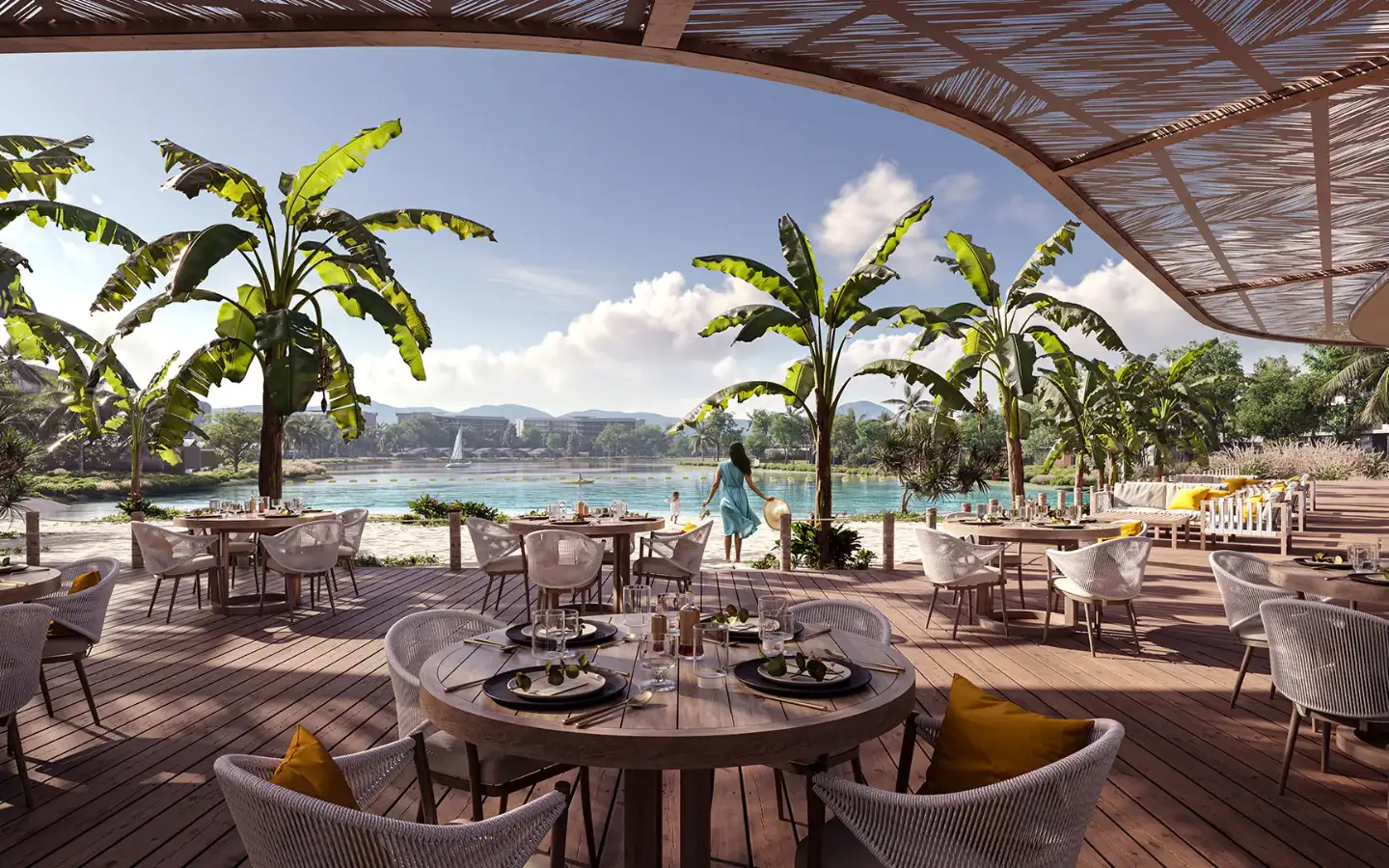 View from 4-Bedroom Laguna Lakelands Waterfront Villa for Sale