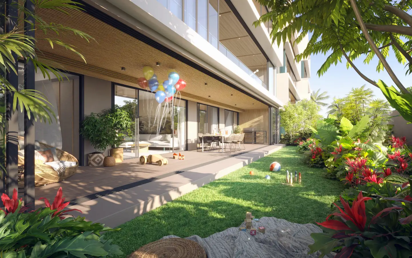 Exterior view of 3-Bedroom Laguna Beachside Condo for Sale - Coastal Garden