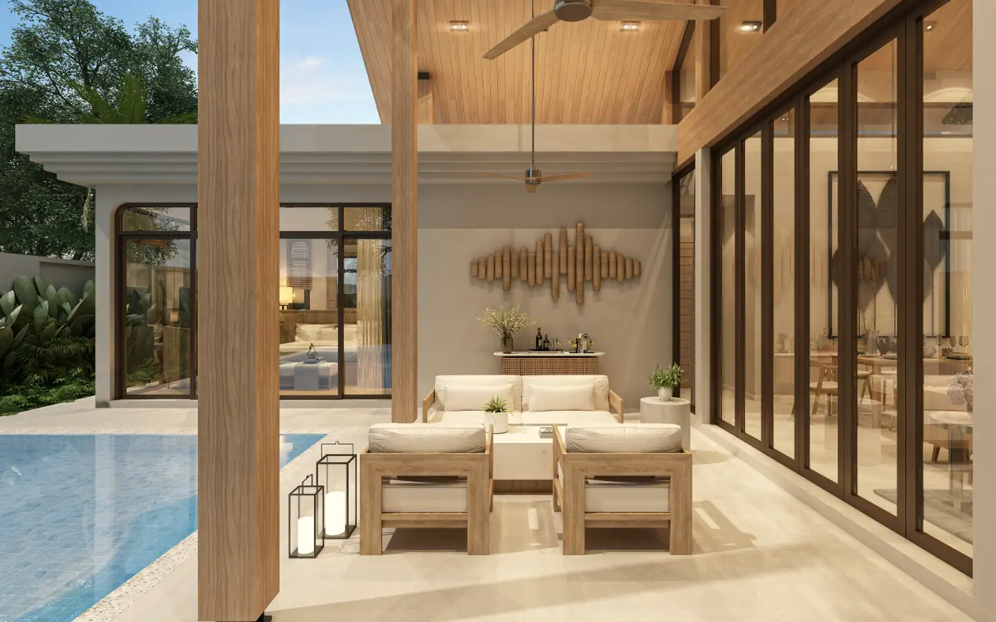Interior view of 3 Bedroom Rungtiva Villa for Sale in Thalang - Near UWC International School
