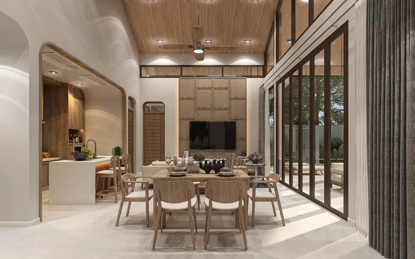 Interior view of 3 Bedroom Rungtiva Villa for Sale in Thalang - Near UWC International School