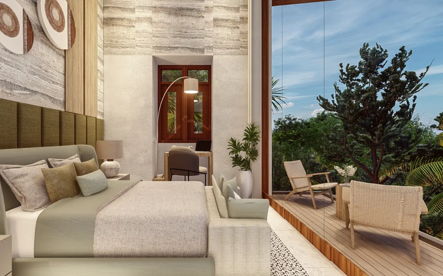 Interior view of 4 Bedroom Type B Sea View Pool Villa for Sale at Narana Villas Mai Khao