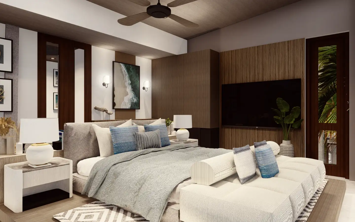 Interior view of 4 Bedroom Type C Sea View Pool Villa for Sale at Narana Villas Mai Khao