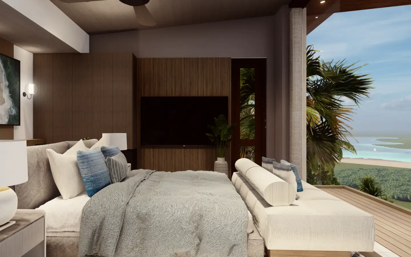 Interior view of 4 Bedroom Type D Sea View Pool Villa for Sale at Narana Villas Mai Khao