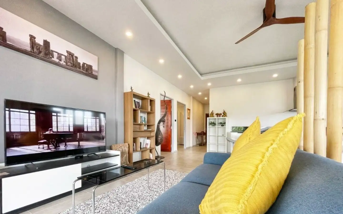 Interior view of 3 Bedroom Standalone Pool Villa for Sale near Layan Beach