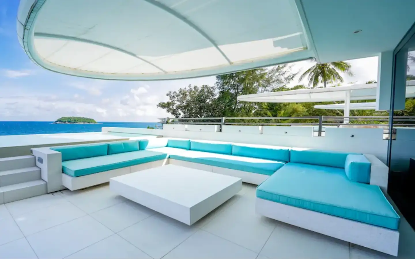 Interior view of Luxury 4 Bedroom Kata Rocks Sky Villa Penthouse Resale from Private