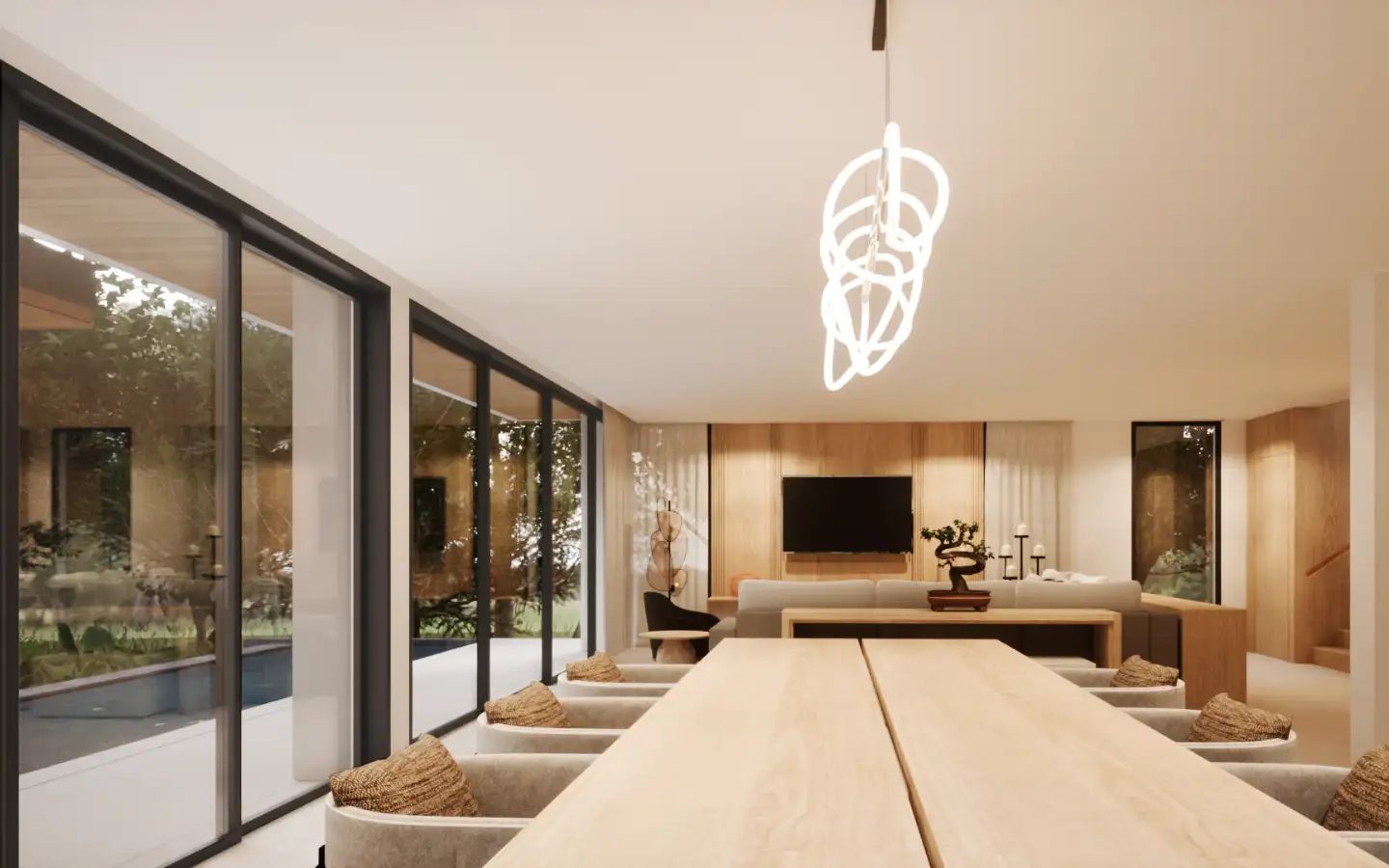 Interior view of Tiara Villa - Two-story 3 Bed Pool Villa Near Naithon and Naiyang Beach - Type A