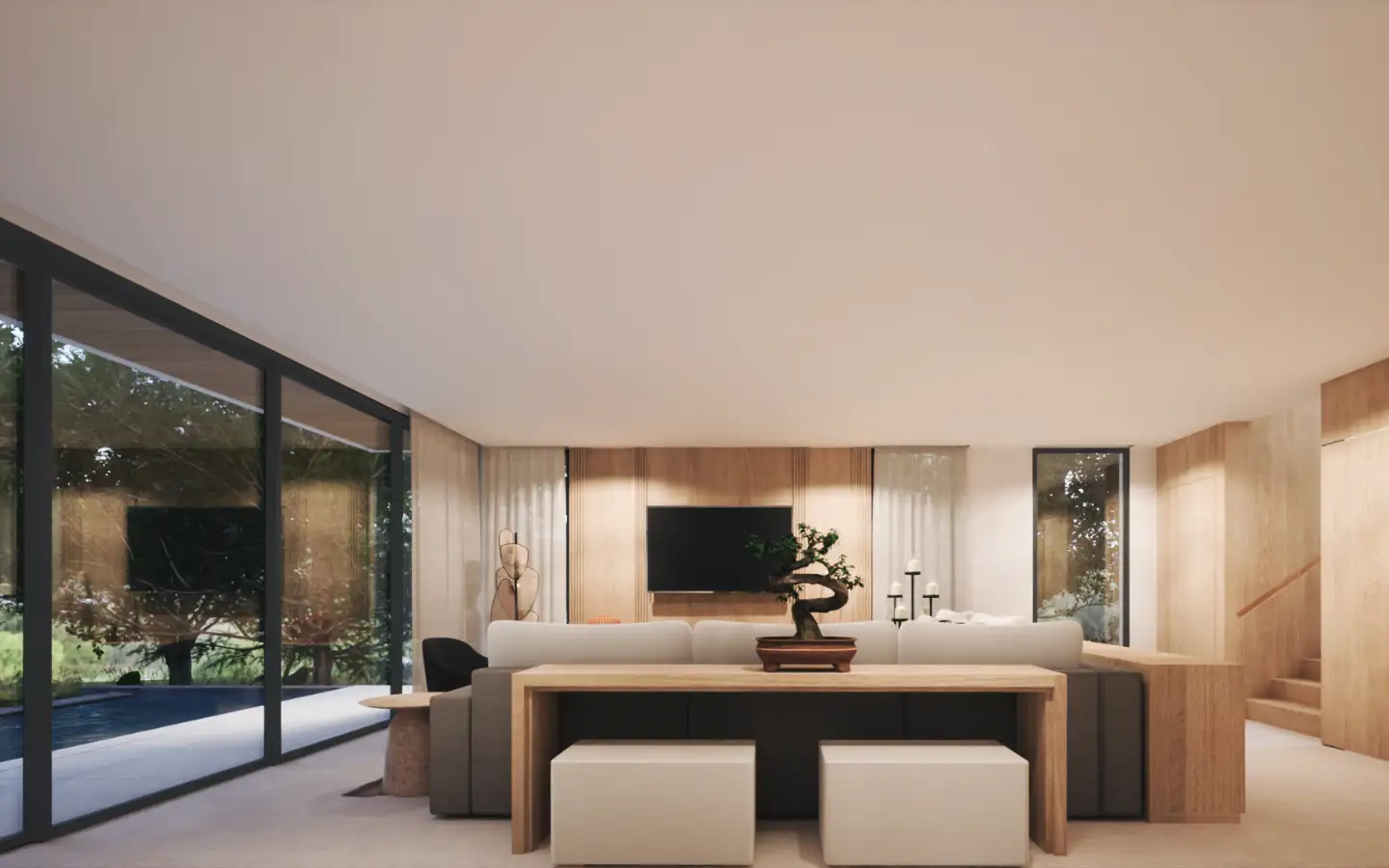 Interior view of Tiara Villa - Two-story 3 Bed Pool Villa Near Naithon and Naiyang Beach - Type A