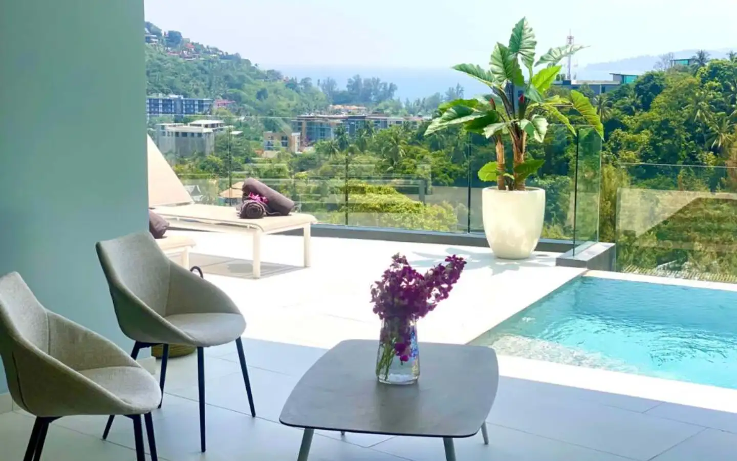Interior view of 2 Bedroom Foreign Freehold Ocean View Andamaya Condo in Surin