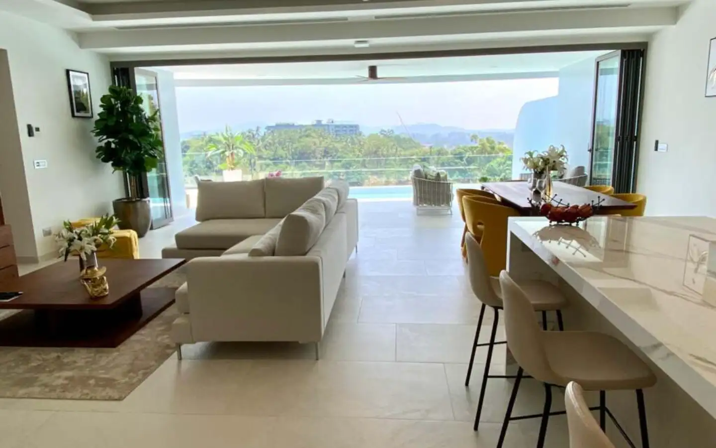 Interior view of 2 Bedroom Foreign Freehold Ocean View Andamaya Condo in Surin