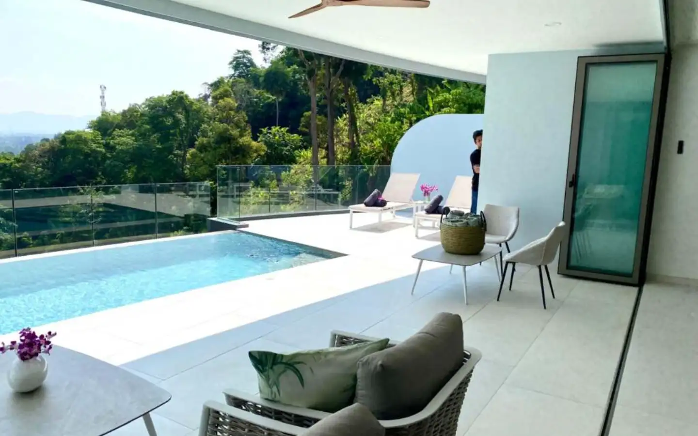 Interior view of 2 Bedroom Ocean View Private Pool Resale Condo in Andamaya Surin