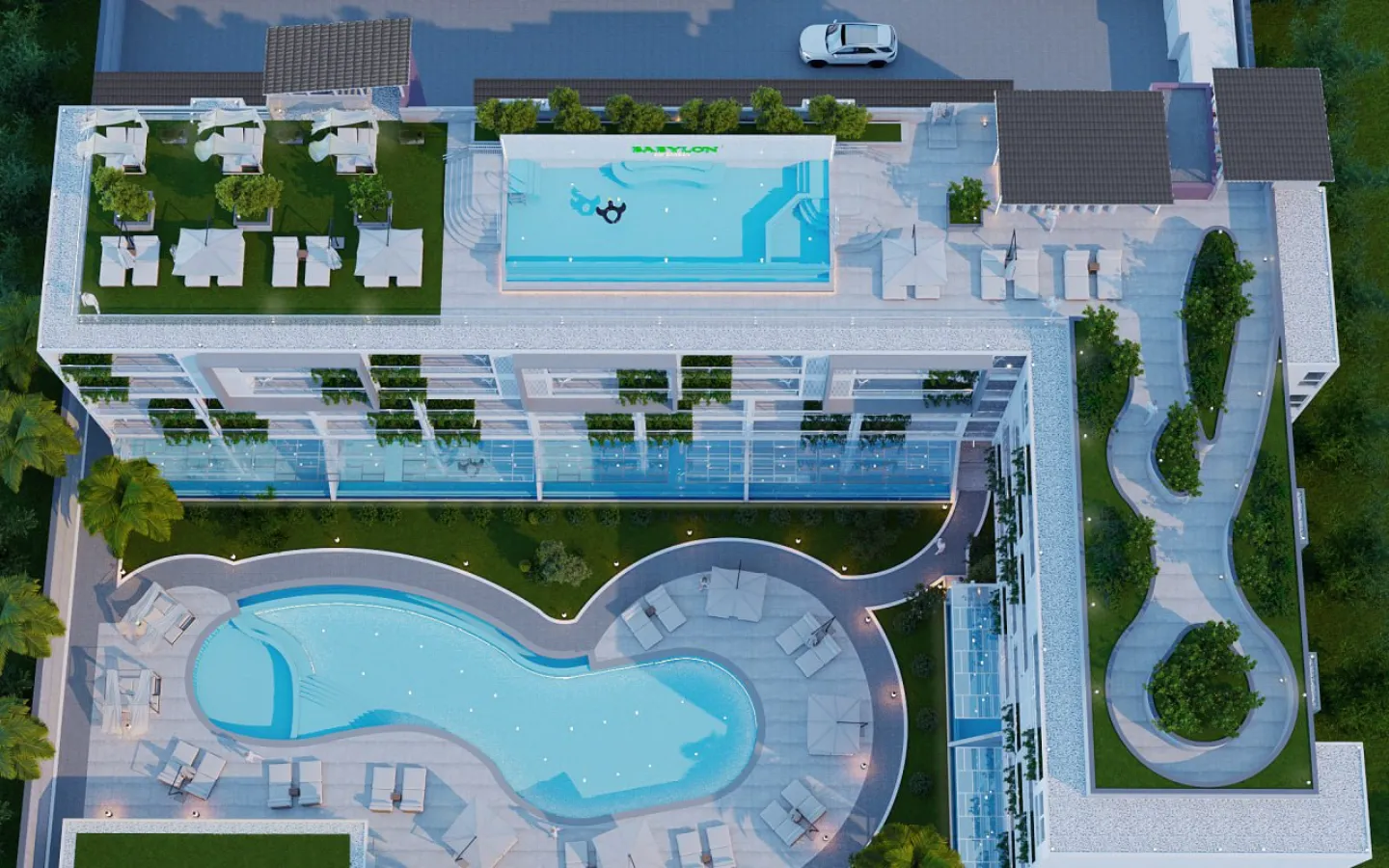 Interior view of 2 Bedroom Condo with Private Swimming Pool for Sale at Babylon Sky Garden II - Type A & B