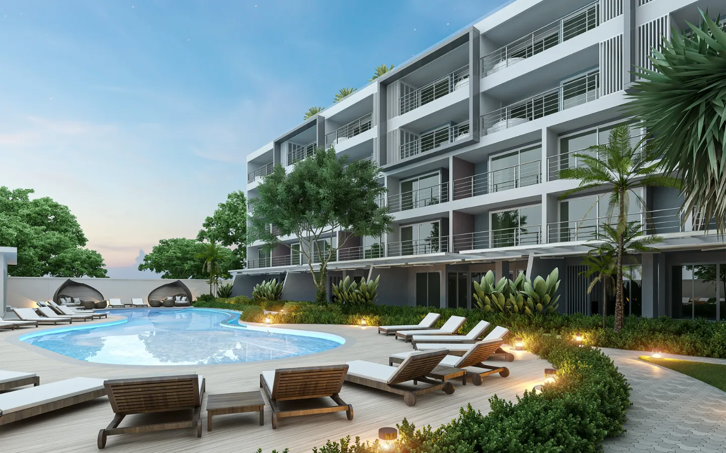 Interior view of 2 Bedroom Sea View Condo for Sale at Babylon Sky Garden II - Type I