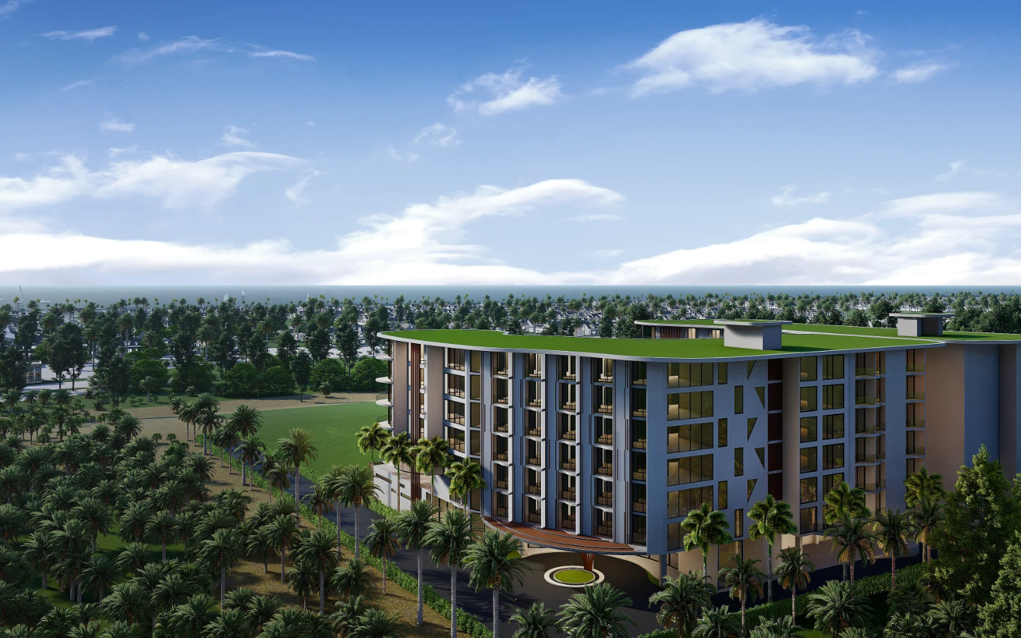 Interior view of One-Bedroom Sea View Apartment in Aura Condominium, Chalong