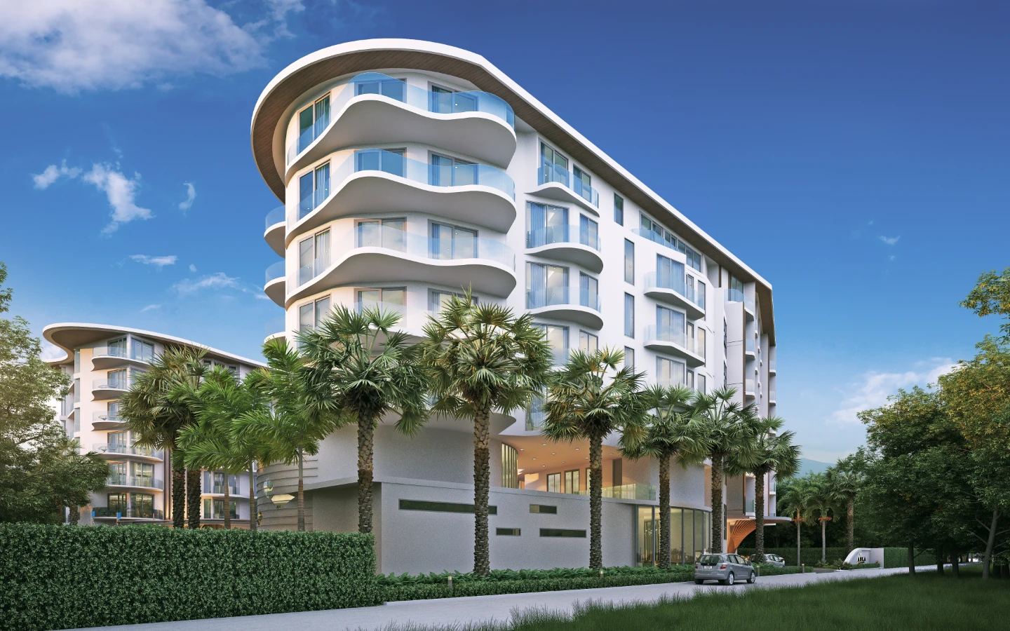Interior view of One-Bedroom Sea View Apartment in Aura Condominium, Chalong