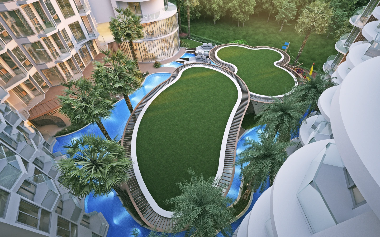 Interior view of One-Bedroom Sea View Apartment in Aura Condominium, Chalong