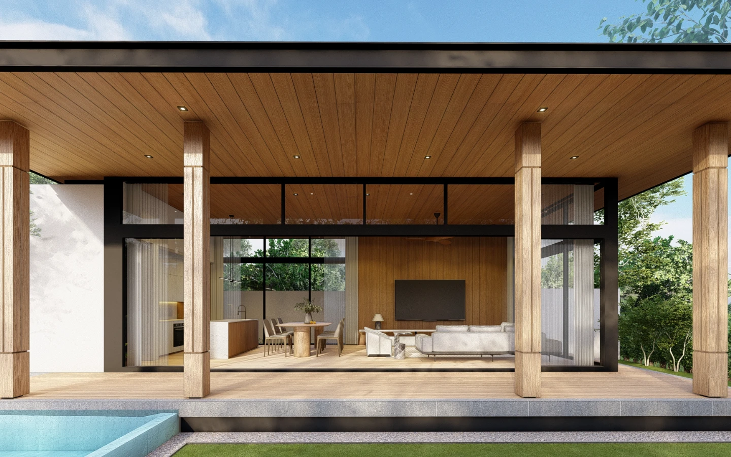 Interior view of 4 Bedroom Private Pool Villa at The Baya Villas, Thalang