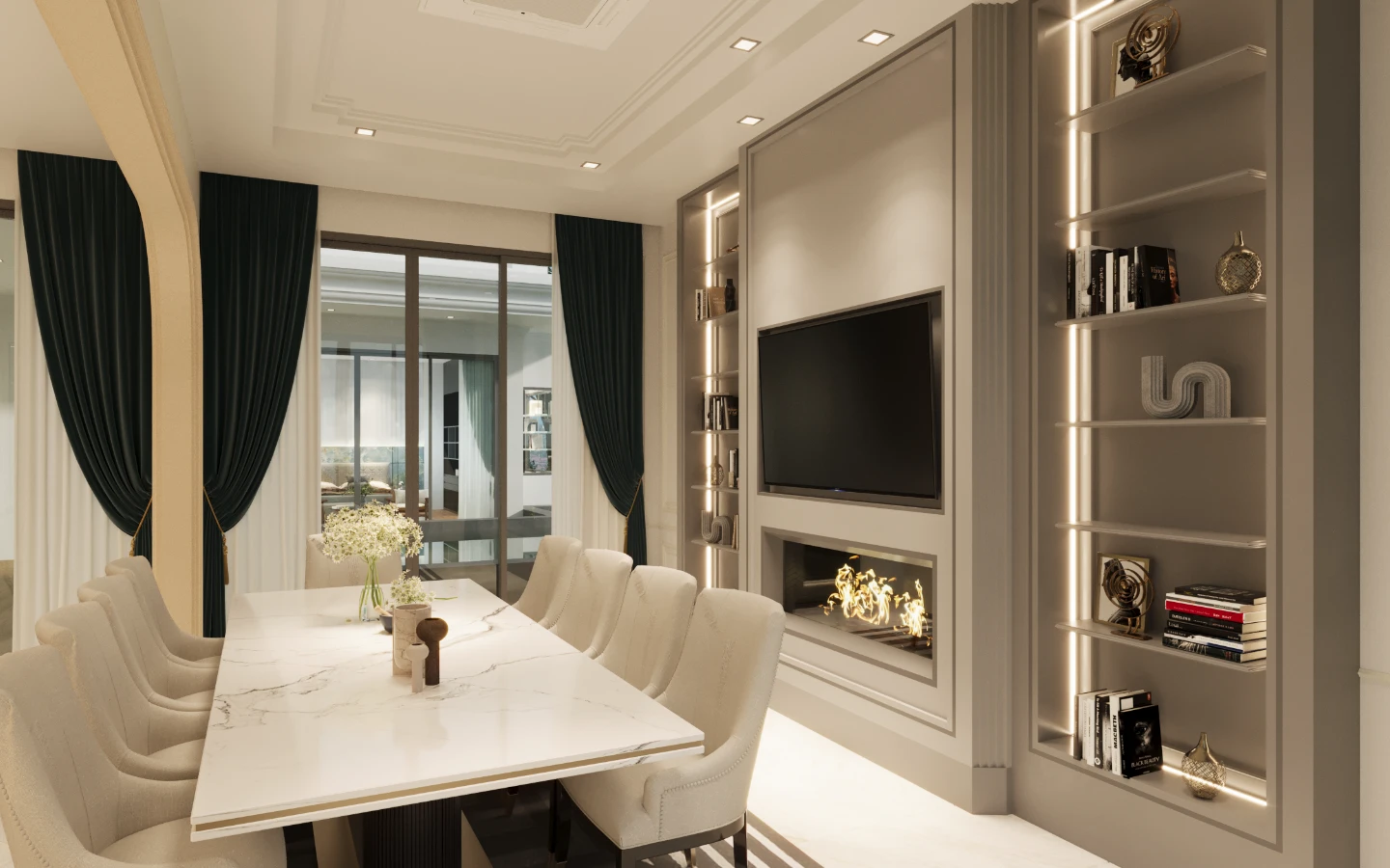 Interior view of 4 Bedroom Pool Villa in Orienna Azure Villas, Naiyang