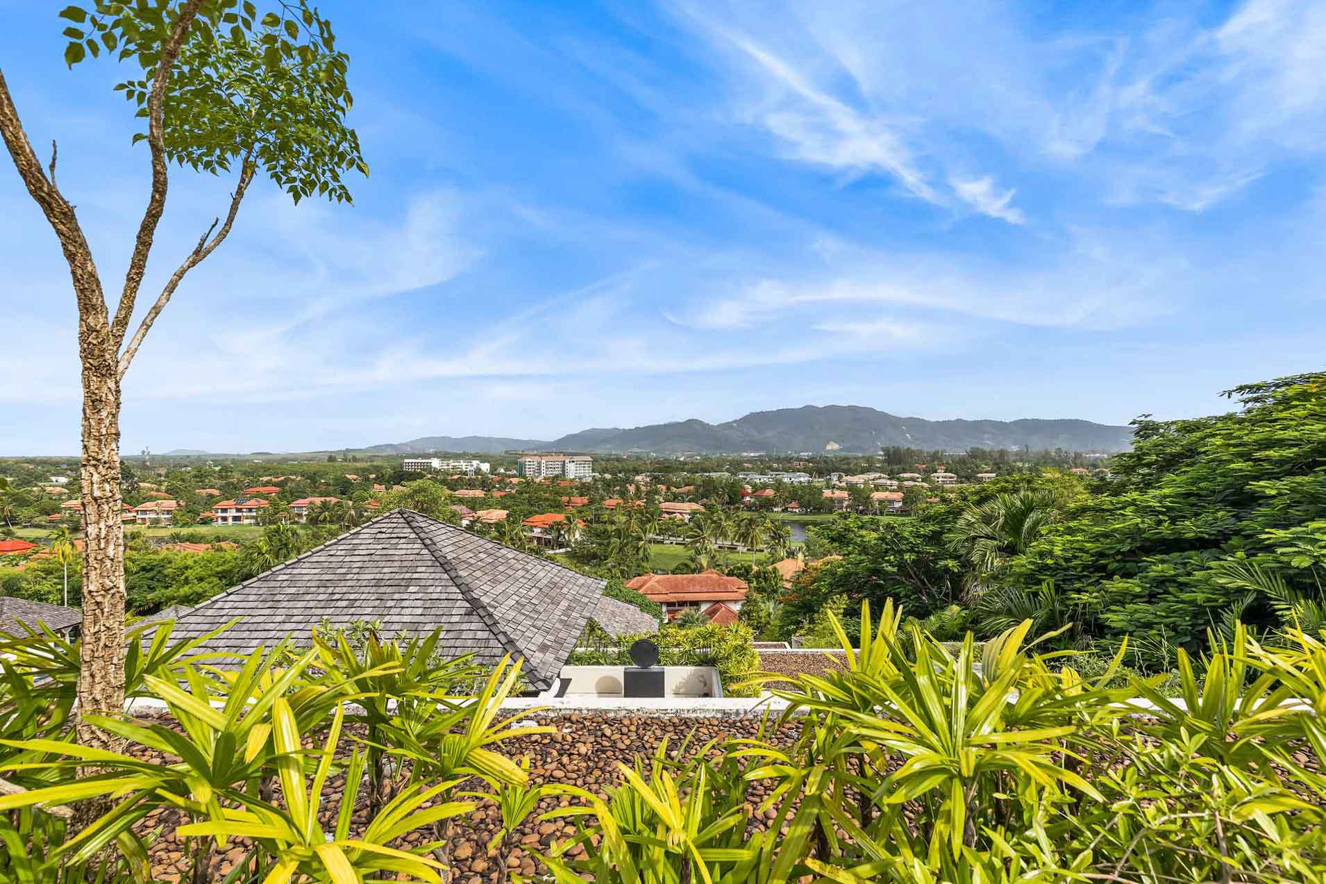 View from 2 Bed Pool Layan Valley &amp; Mountain View Penthouse - Private Spa/Steam Room - In 5-star Resort