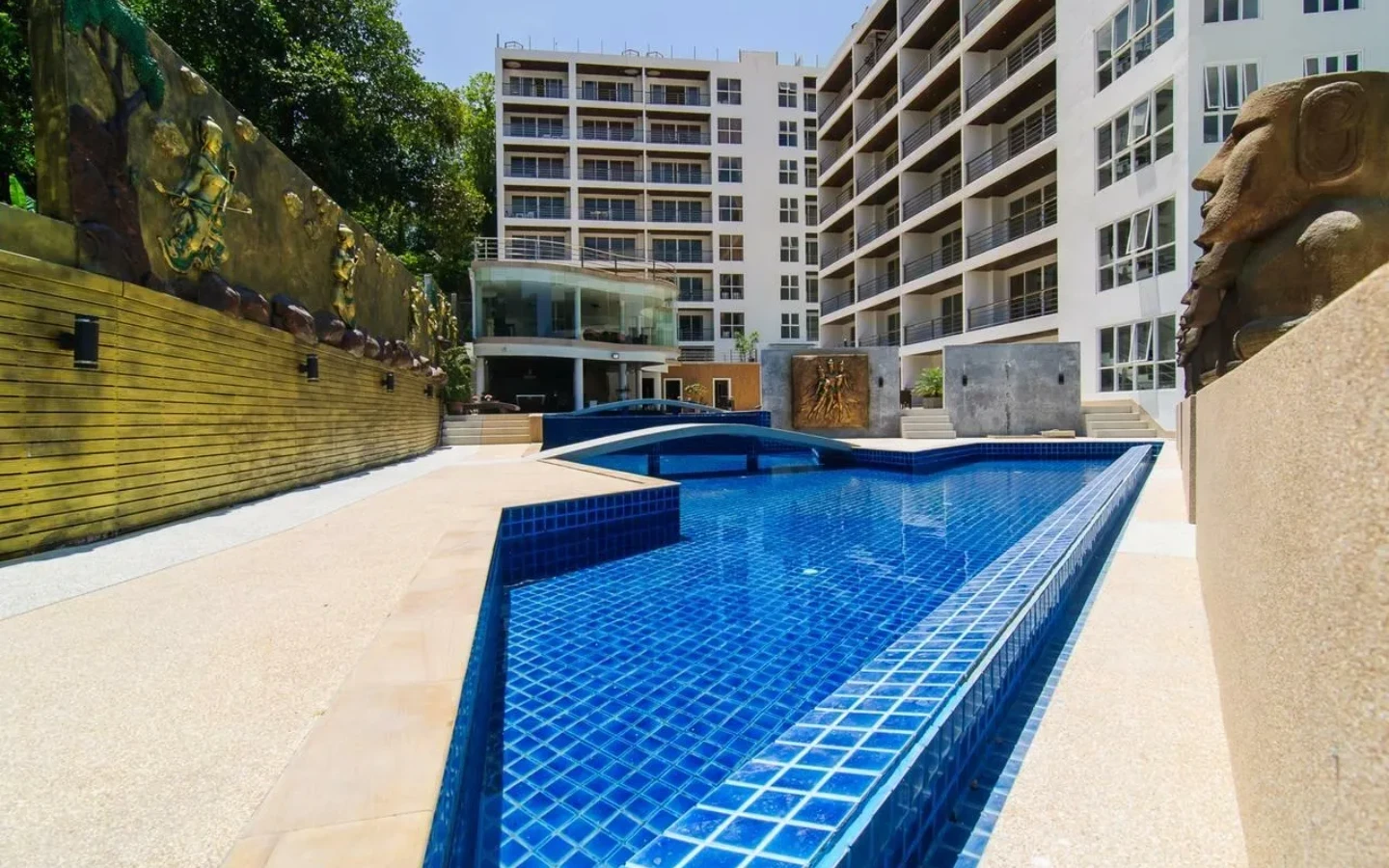 View from City View Corner Studio Apartment for Sale at Bayshore Oceanview Patong