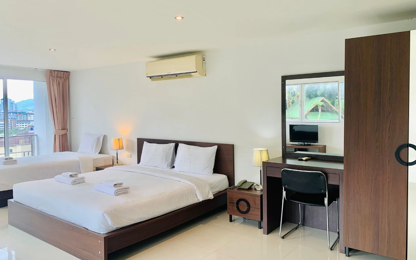 View from City View Corner Studio Apartment for Sale at Bayshore Oceanview Patong