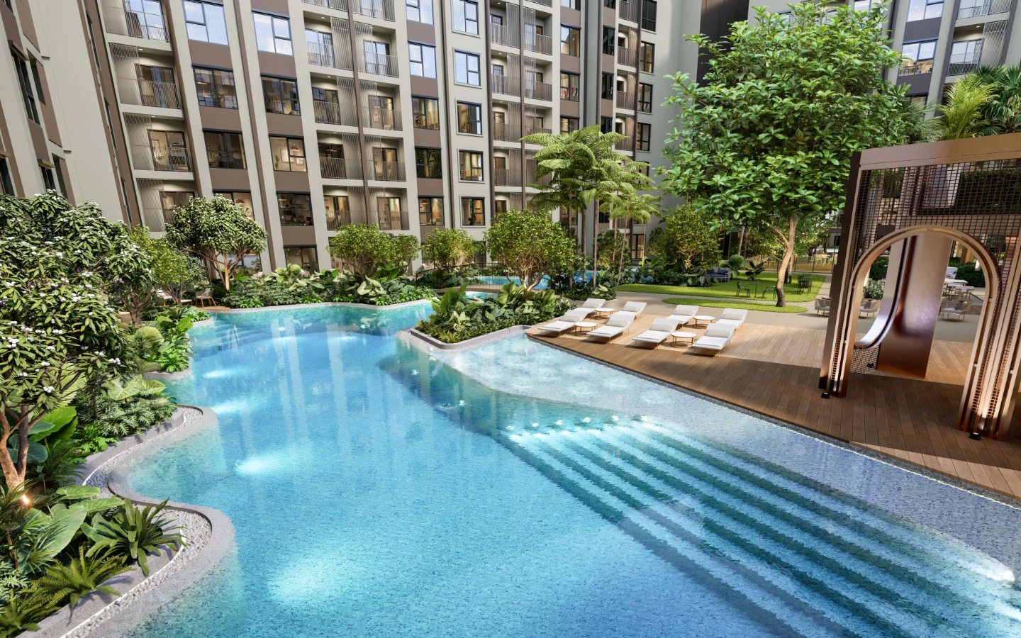 Interior view of Two Bedroom Larger Apartment for Sale at The Origin Kathu-Patong