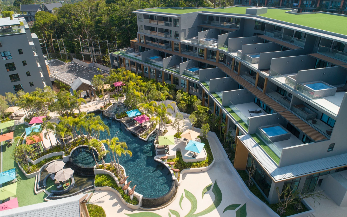 Interior view of Large 1-Bedroom Sea View Condo for Sale at Panora Mida Grande Surin - D502