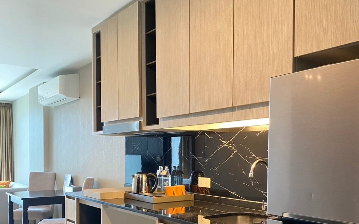 Interior view of Large 1-Bedroom Sea View Condo for Sale at Panora Mida Grande Surin - D502
