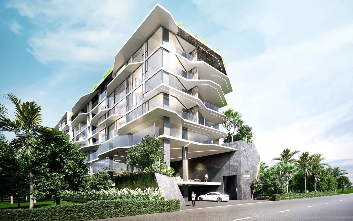 Interior view of Large 1 Bedroom Sea View Condo for Sale in Enigma Residences, Rawai