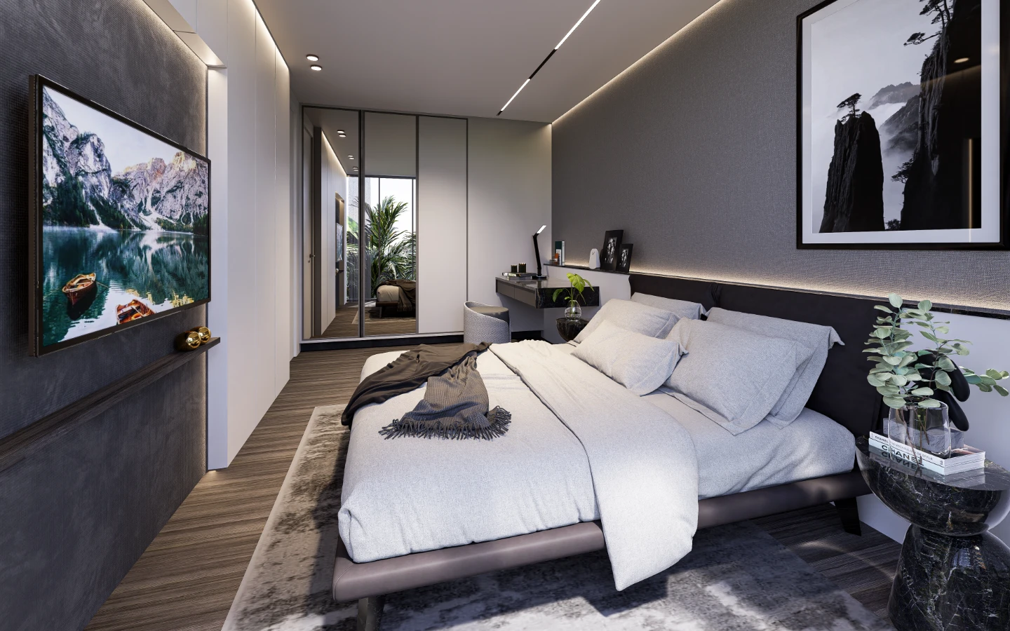Interior view of Large 1 Bedroom Sea View Condo for Sale in Enigma Residences, Rawai