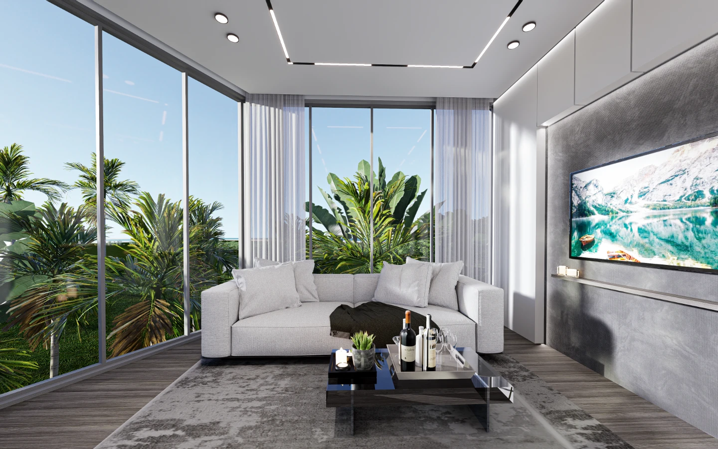 Interior view of Large 1 Bedroom Sea View Condo for Sale in Enigma Residences, Rawai