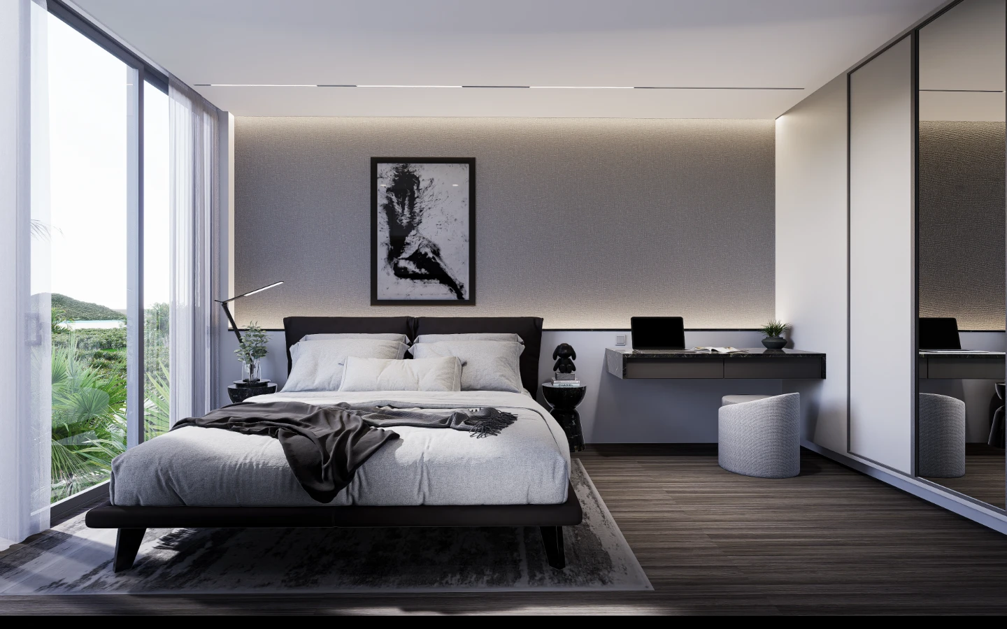 Interior view of Large 1 Bedroom Sea View Condo for Sale in Enigma Residences, Rawai