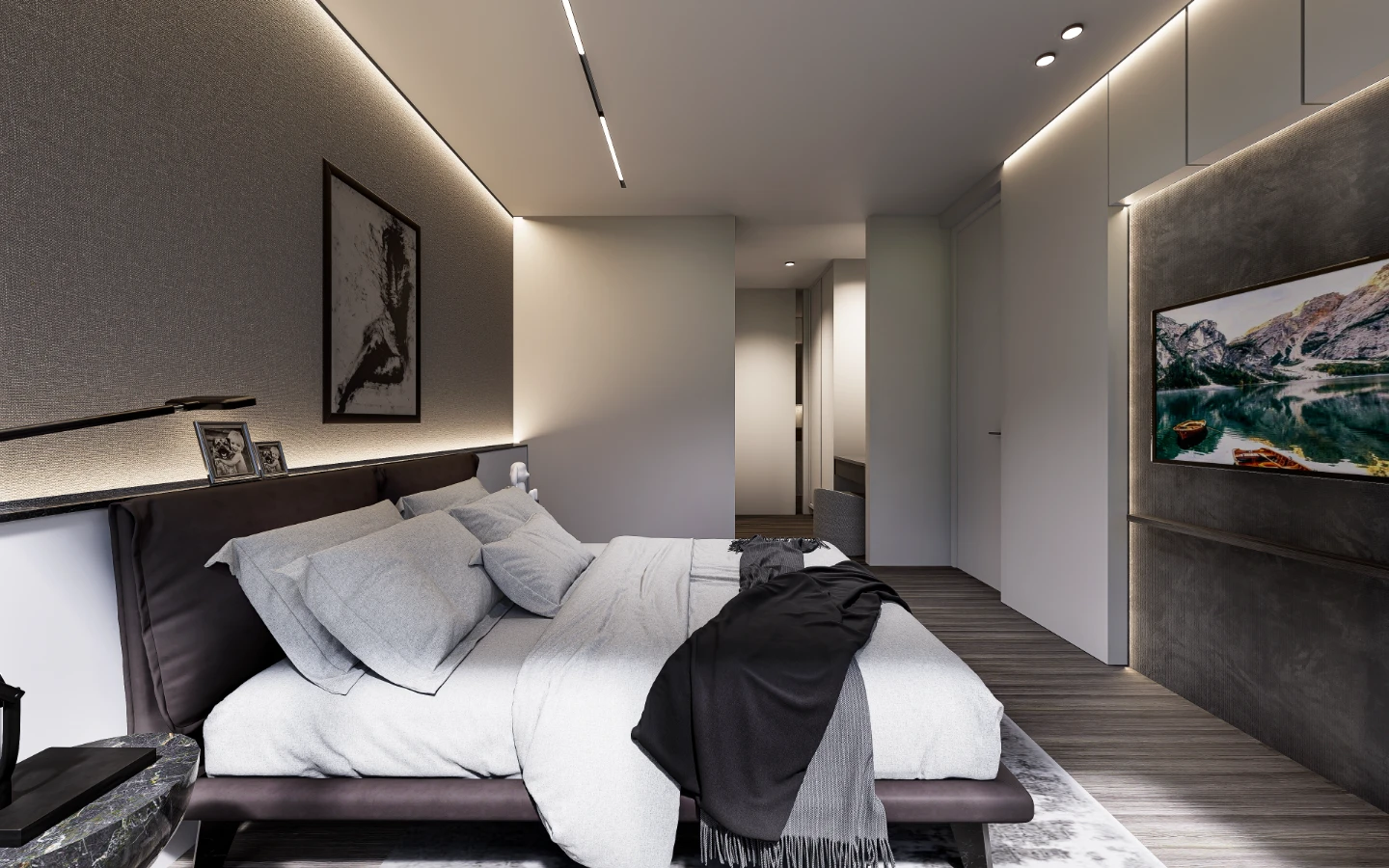 Interior view of Large 1 Bedroom Sea View Condo for Sale in Enigma Residences, Rawai