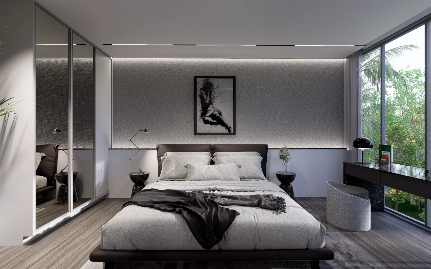 Interior view of Large 1 Bedroom Sea View Condo for Sale in Enigma Residences, Rawai