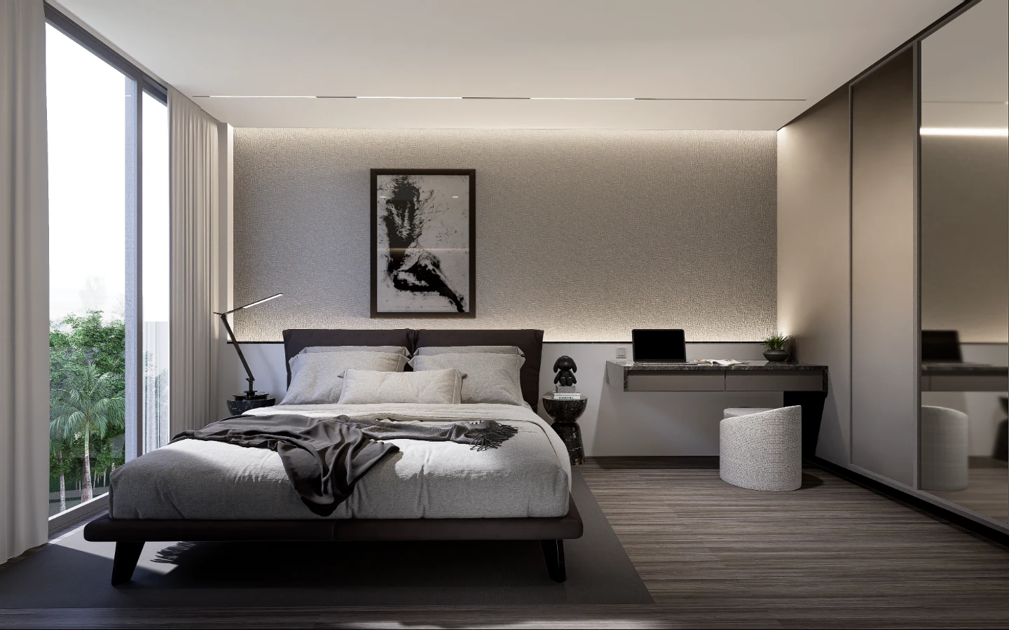 Interior view of Large 1 Bedroom Sea View Condo for Sale in Enigma Residences, Rawai