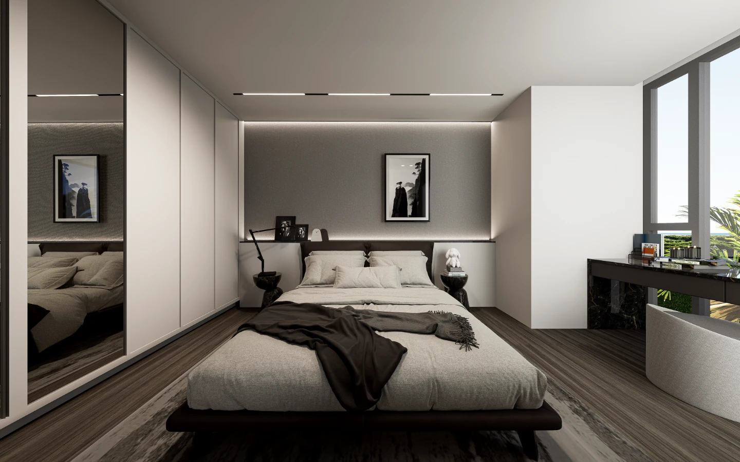 Interior view of Large 1 Bedroom Sea View Condo for Sale in Enigma Residences, Rawai